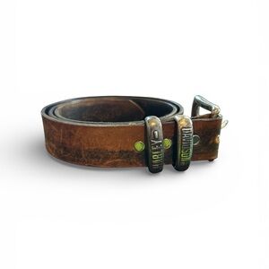 Harley Davidson Brown Leather Belt